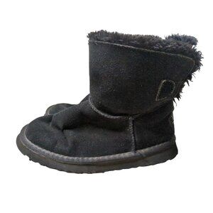 UGG Boot Womens 6 Ankle Black Suede‎ Pull On